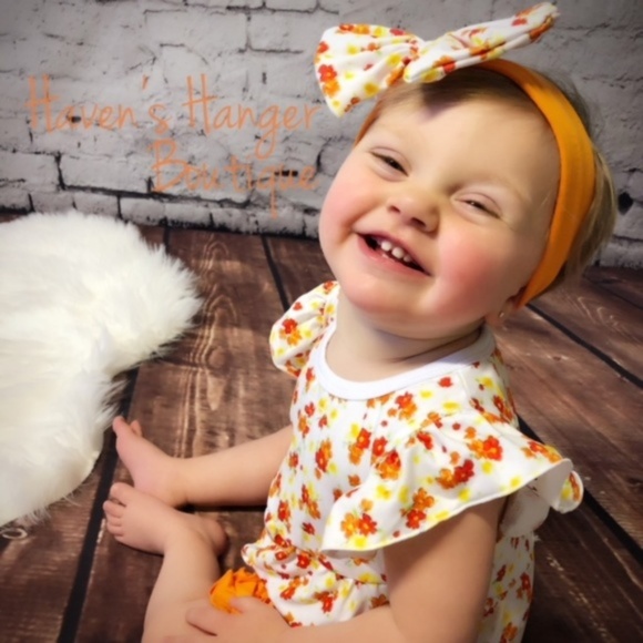 Other - 3pc. Baby Girl Floral Shorts Set w/ Headband